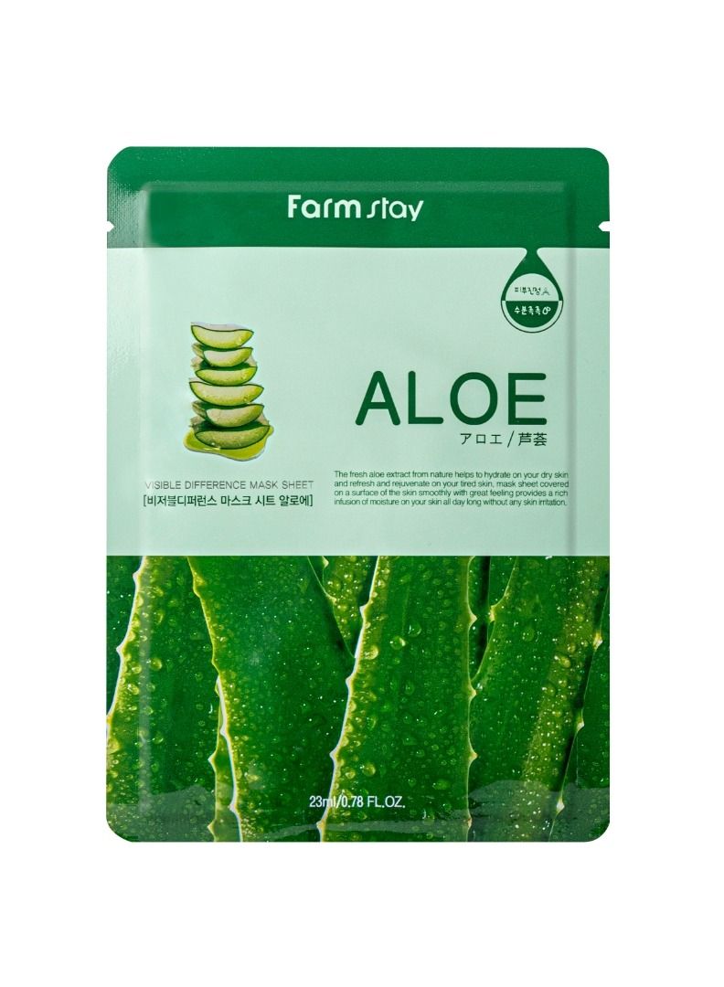 Farm Stay Visible Difference Aloe Vera Mask Sheet 23ml - Image 1