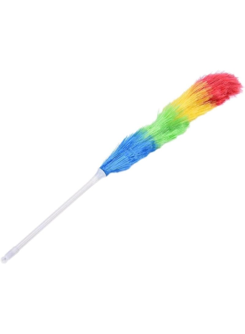 Extendable Microfiber Duster Brush – 80CM to 130CM Long Handle – Multi-Color, Washable, Anti-Static Feather Duster for Car, Home, Office – Scratch-Free, Bendable, High-Reach Cleaning Tool - Image 1