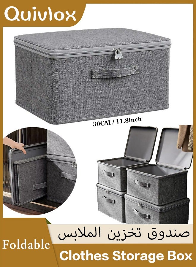 Foldable Clothes Storage Box, Large Capacity Storage Bag, Waterproof Clothes Storage Box,Storage Bins Organizer with Handle, Closet Storage Bins with Handles, Closet Shelf Organizer and Storage,Large Capacity Reinforced,for quilts, blankets, bedding,etc - Image 1