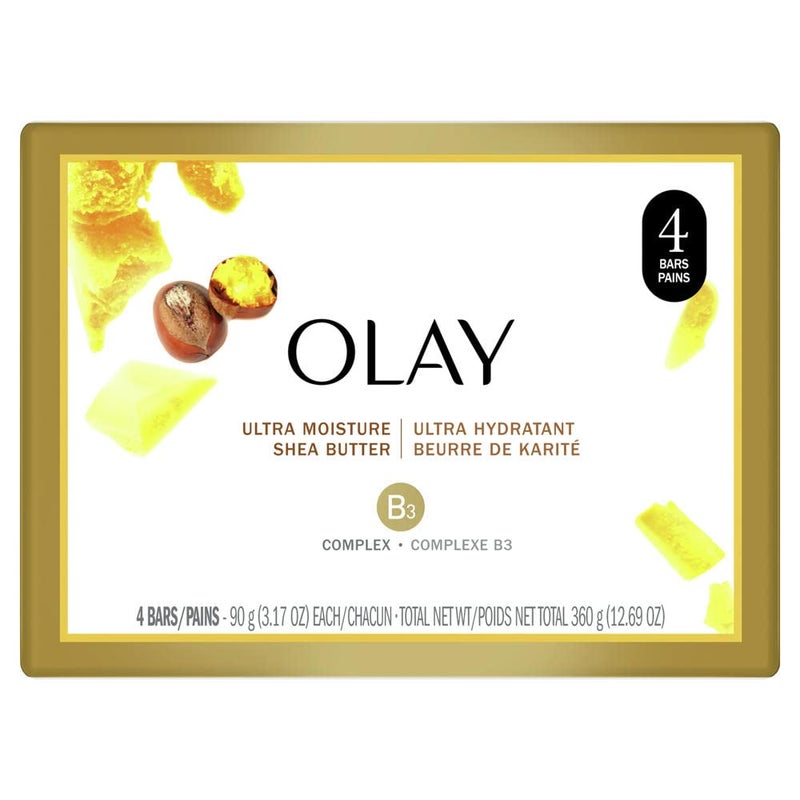 Olay Ultra Moisture Beauty Bar Soap with Shea Butter - 3.17oz - 4 ct - Image 1