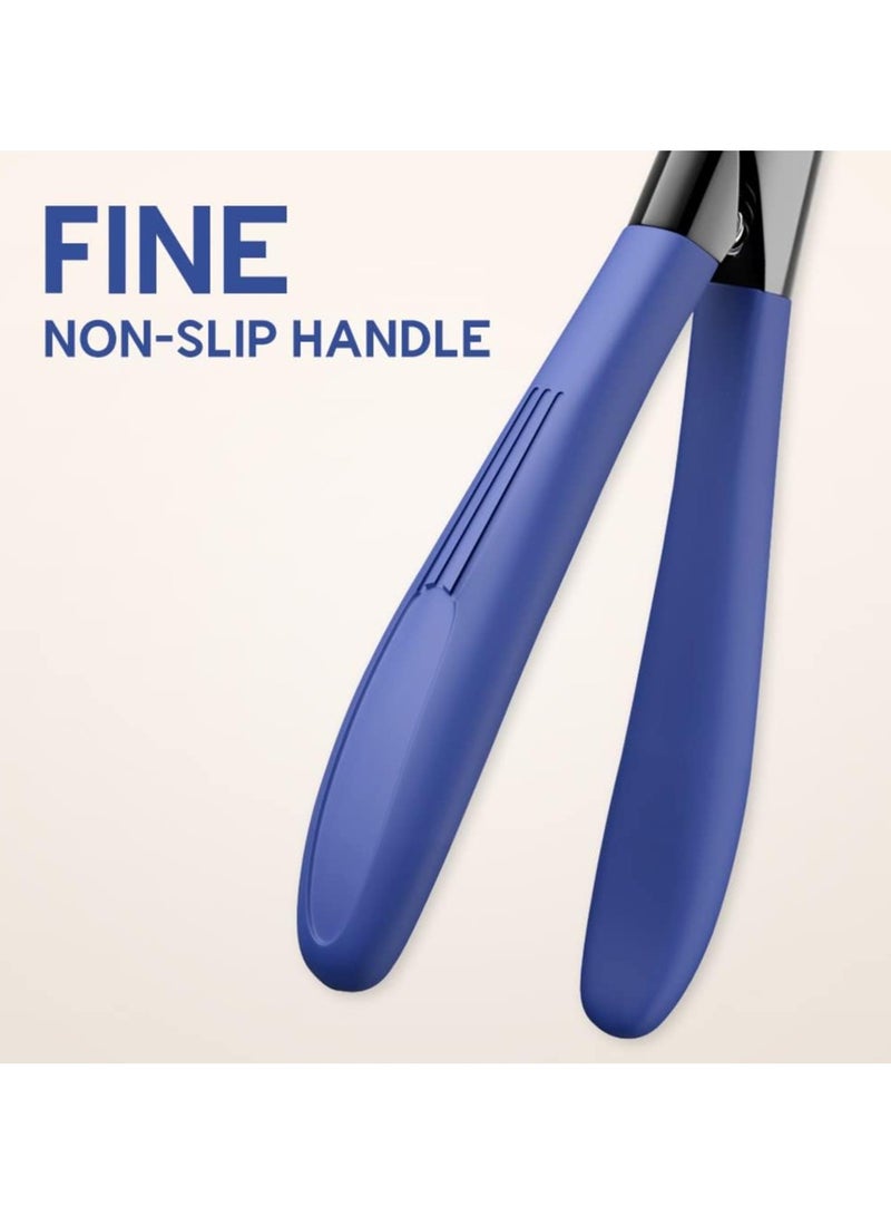 Thick Nail Clipper, Toenail Clipper with Long Handle Stainless Steel Nail Cutter for Tough Nails Thick Nails, Anti-splash Nail Clipper for Adults, Seniors, Manicure Nail Clipper (Black) - Image 2