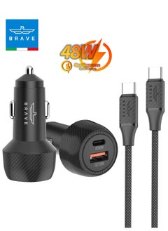 48W Dual Port A-C (Black)