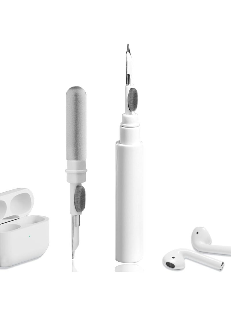مجموعة تنظيف AirPods، مجموعة تنظيف سماعات AirPods Pro 1 2 3، أداة تنظيف متعددة الوظائف مع فرشاة لسماعات لاسلكية وسماعات بلوتوث وكاميرا وآيفون (أبيض) - Image 5