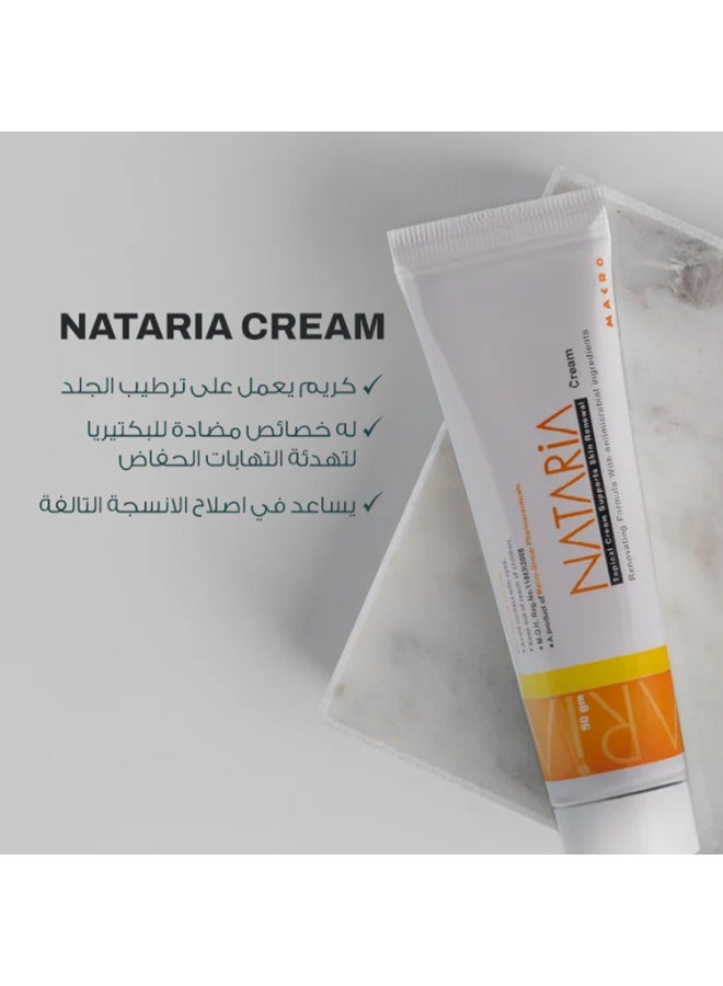 ماكرو ناتاريا كريم موضعي - كريم مطري للبشرة بخصائص مضادة للبكتيريا - 50 جم - Image 2