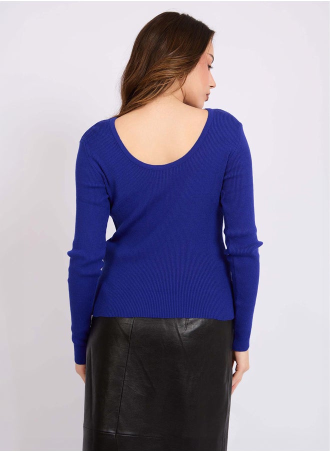 Women Regular Fit Pullover - Blue - pzsku/Z5CE7C1371A0D32B9EC68Z/45/_/1728989059/e6b8d205-e50a-4abe-96c1-1b8e69418b29