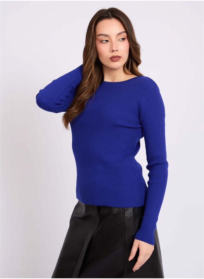 Women Regular Fit Pullover - Blue - pzsku/Z5CE7C1371A0D32B9EC68Z/45/_/1728989061/fa6db3c9-29f8-4813-84f4-e8d34c2a7a2f