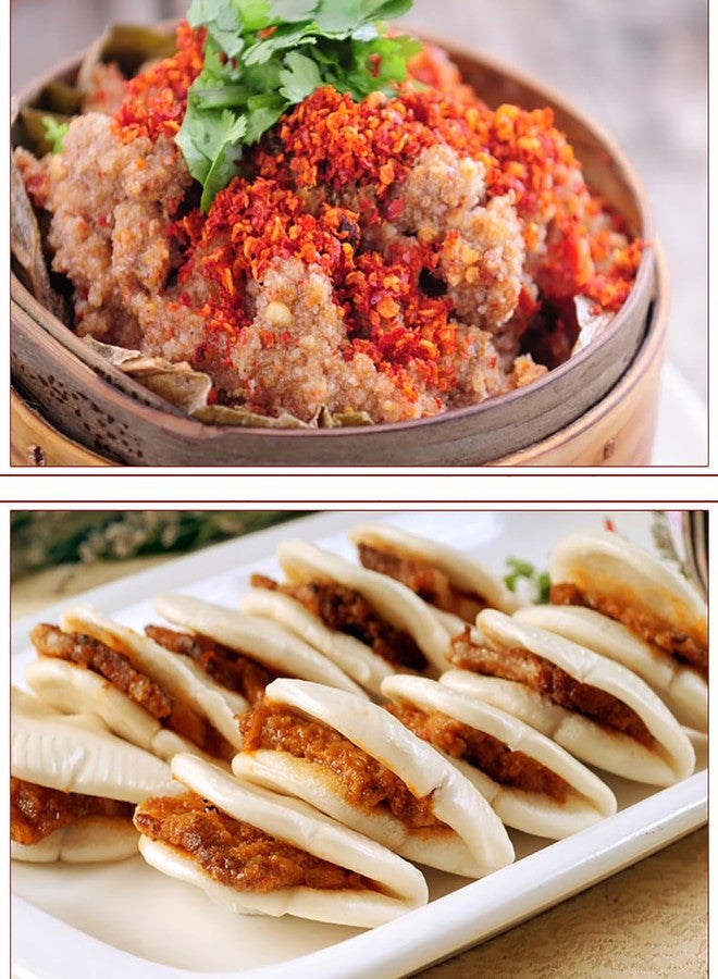 BAILINHOU (عبوة من قطعتين) توابل مسحوق الأرز باللحم المطهو على البخار من بايلينهو، 100 غرام، بنكهة التوابل الحارة (لحم مطهو على البخار حار مع دقيق الأرز) - Image 4