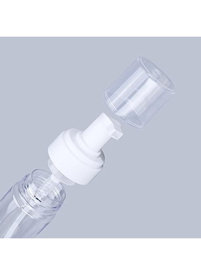 Beoncall Foaming Dispenser 7oz Transparent Empty Spray Bottle 2Pcs Plastic Foam Pump Travel Soap Portable Foam Bottle (200ml) - Image 2