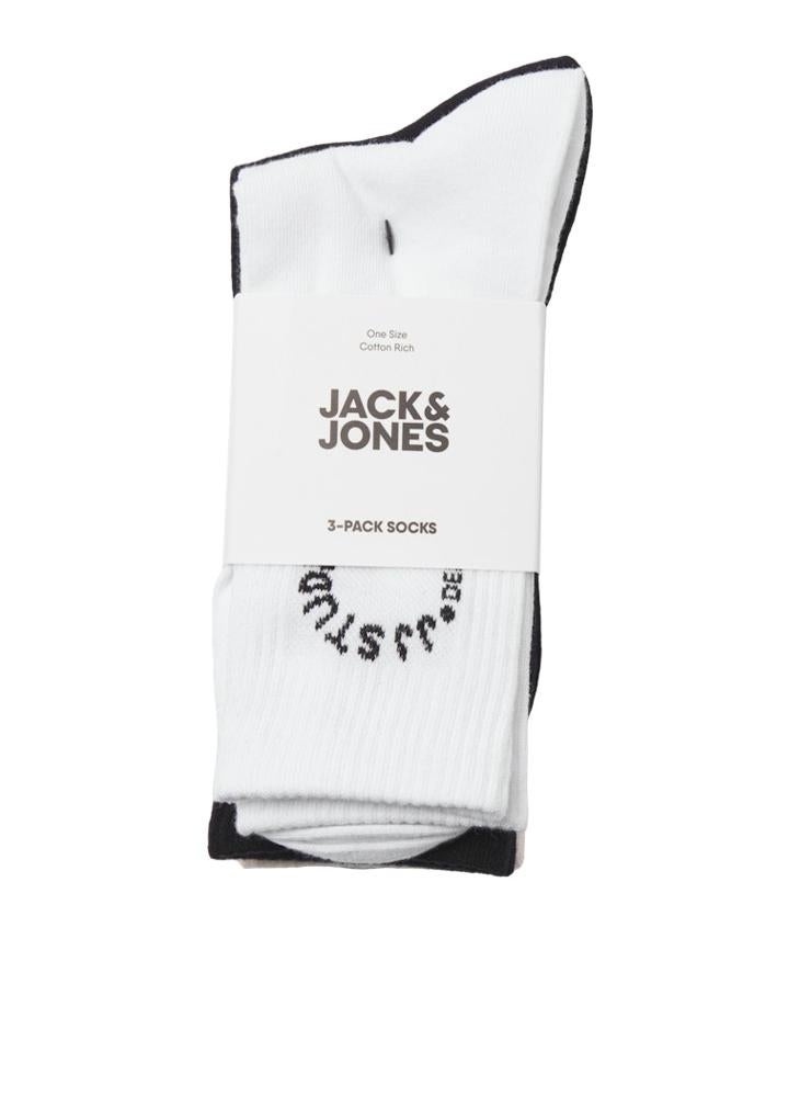 JACK & JONES - Jacmarcus 3 Pack Tennis Crew Socks - Image 1