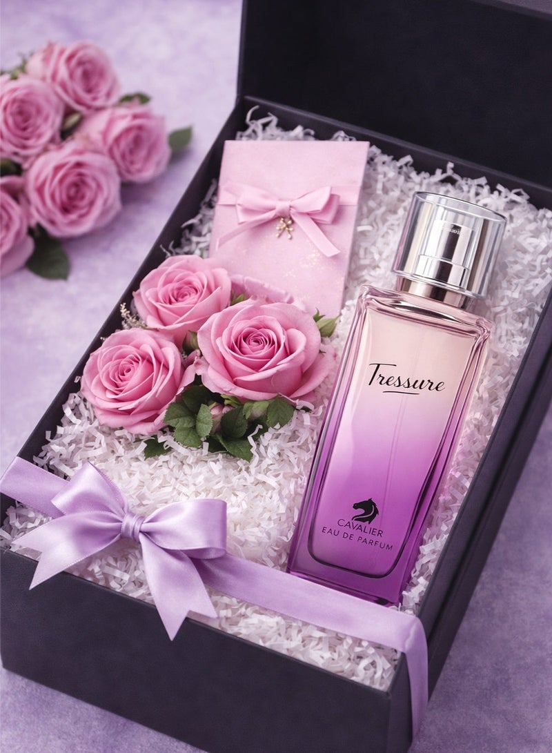 Cavalier Perfume The Tressure Eau de Parfum 100ml | Long Lasting Perfume for Women with Fruity, Rose & Musky Notes - Image 4