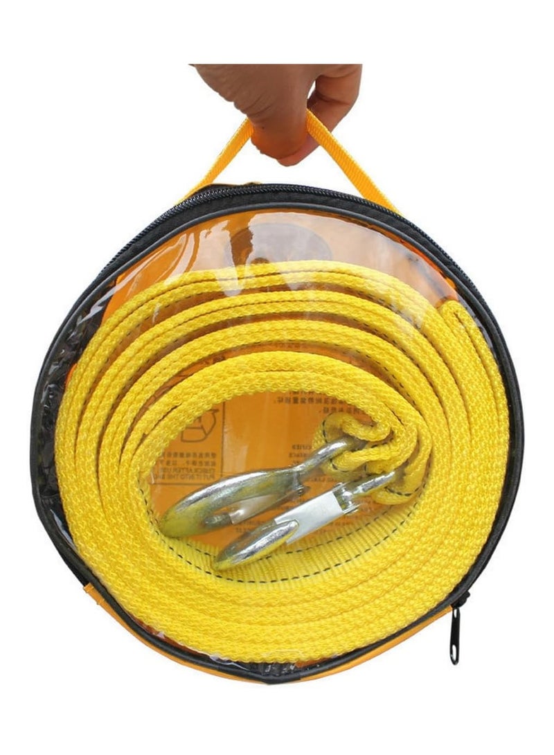 RATSAW Car Tow Rope 4 Meters Thick Strong Nylon Tow Rope High Strength Emergency Towing Rope Cable Cord Heavy Duty Recovery Securing Rope with Hooks - Image 4