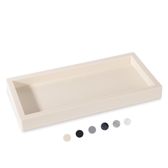 BATHROOM TRAY SMALL VANITY TRAY SILICONE SOAP DISH SPONGE HOLDER KITCHEN SINK ORGANIZER BATHROOM ACCESSORIES FOR COUNTERTOP TOILET SHOWER BEIGE