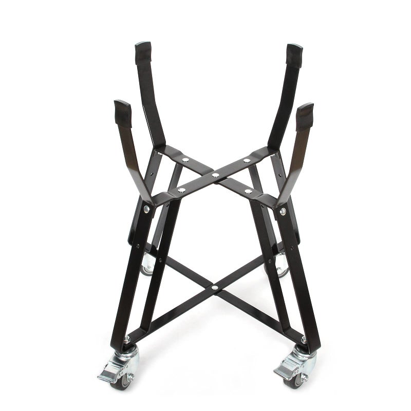 Rolling Cart for Kamado Joe Classic AccessoriesKamado Joe Parts Rolling Nest with Heavy Duty Locking Caster Wheels Powder Coated Steel Rolling Outdoor Cart for Kamado Joe Classic Grill Stand