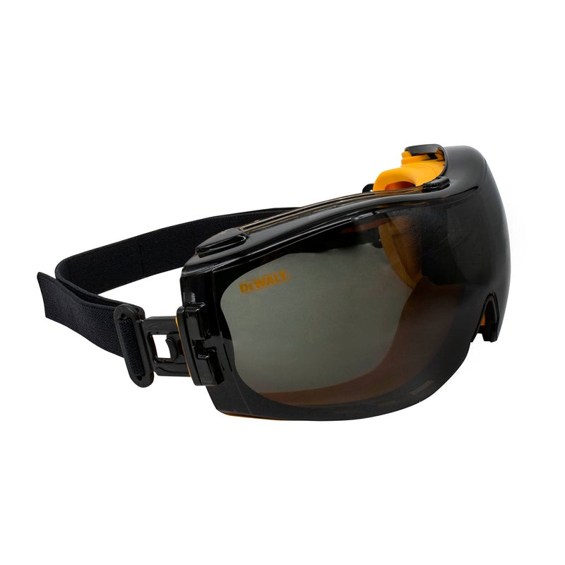 DEWALT  DPG8221C Dewalt DPG8221 Concealer Smoke AntiFog Dual Mold Safety Goggle Smoke Lens