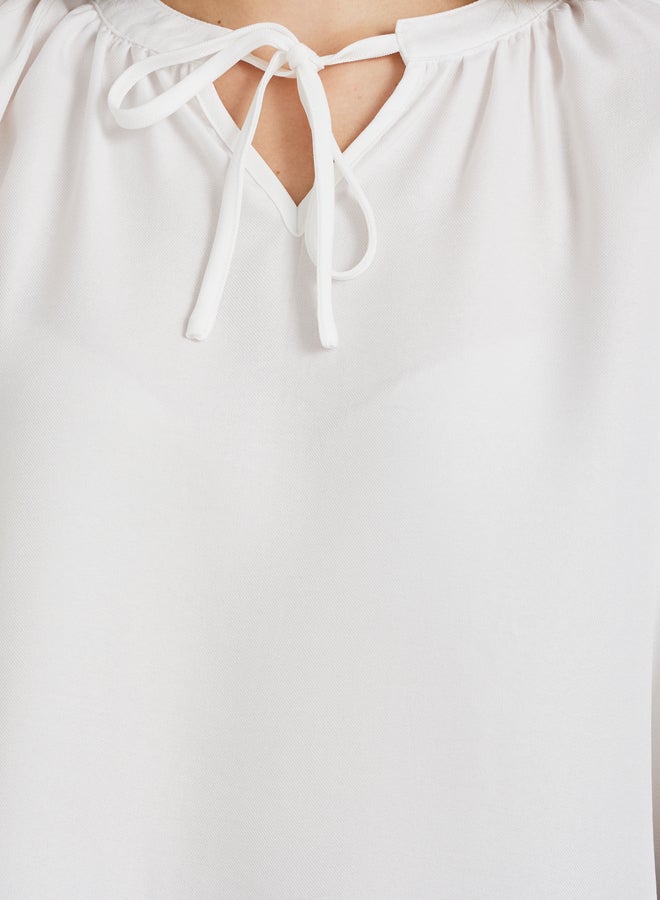 تايك تو بلوزة بدون أكمام بربطة عنق - Image 4