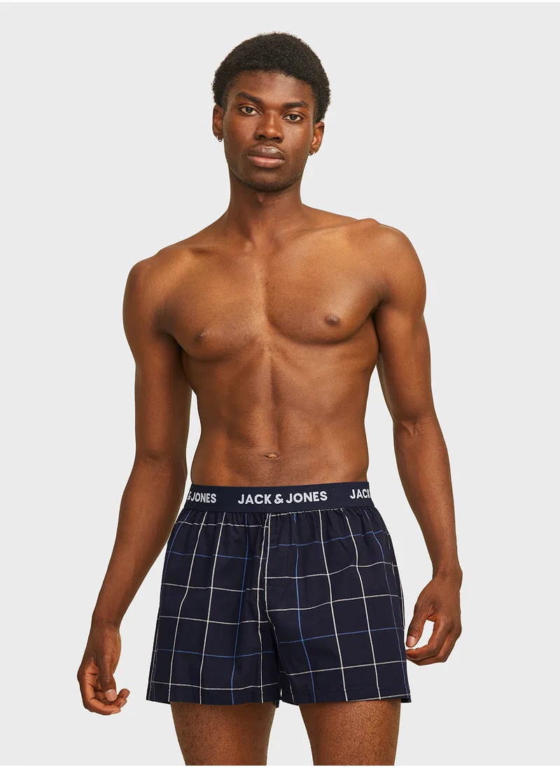 جاك اند جونز Jacjackson 3 Pack Logo Band Trunks