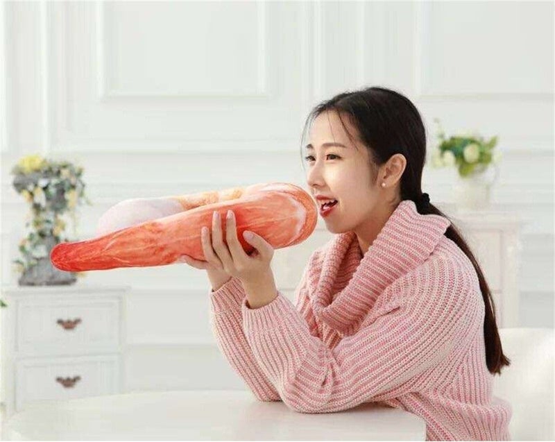 bouti1583 Shrimp Neck Pillow Realistic Simulation Large Shrimp U Shaped Pillow Cushion Plush - Image 4