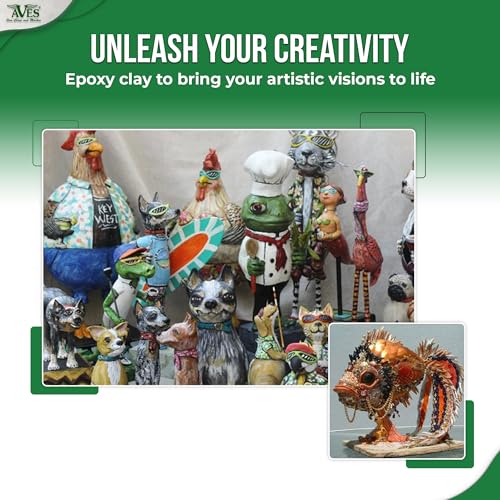 Aves Apoxie Clay - 2 Part Self Hardening Modeling Clay - 1 Pound White - Image 2