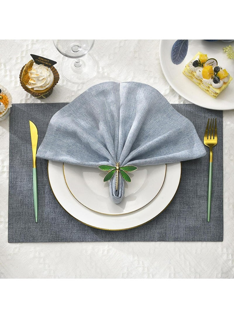 Oasisgalore Napkin Rings Holders for Cloth Napkins，Napkin Rings Set for Formal Occasion Table Decoration - Image 5
