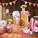 AceOrbit 24 Pcs Western Cowgirl Party Decorations Disco Foil Balloons Hay Bales Straw Boxes Pink Cactus Cowgirl Card Hat Horseshoe Props for Halloween Trunk or Treat Car Birthday Theme Party - Image 2