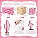 AceOrbit 24 Pcs Western Cowgirl Party Decorations Disco Foil Balloons Hay Bales Straw Boxes Pink Cactus Cowgirl Card Hat Horseshoe Props for Halloween Trunk or Treat Car Birthday Theme Party - Image 4