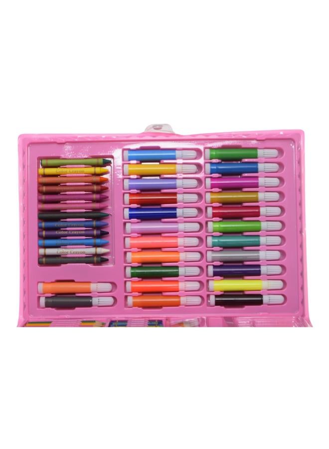 Cat Design Assorted Coloring Supplies And Tools Bag 86 Pieces - Multi Color 