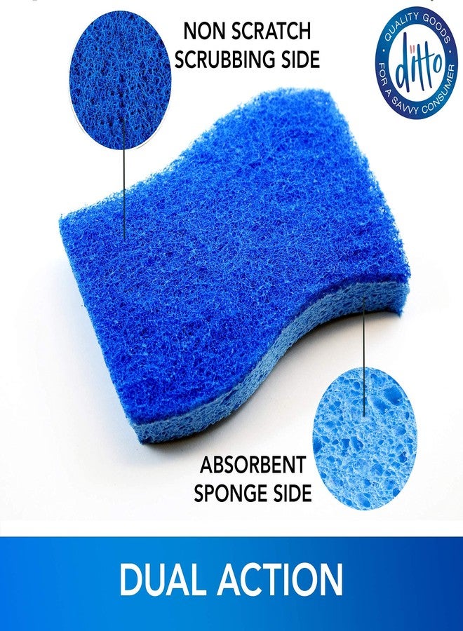 Ditto Non-Scratch Scrub Sponges (6 Pack) - Durable and Long Lasting - Safe On All Surfaces… - Image 3