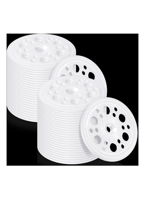 100 Pcs 45mm Plastic Washers for Load Spreading, Polypropylene Washers for Fixing and Supporting Rigid Foam Insulation Boards, Easy Removal for Screws and Nails.