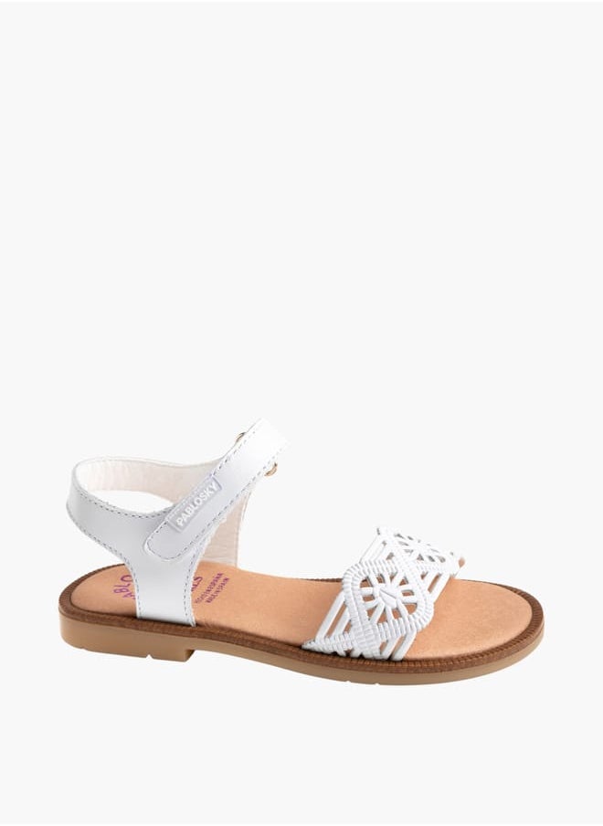 Pablosky Girls Strap Sandals With Hook And Loop Closure  - Image 2