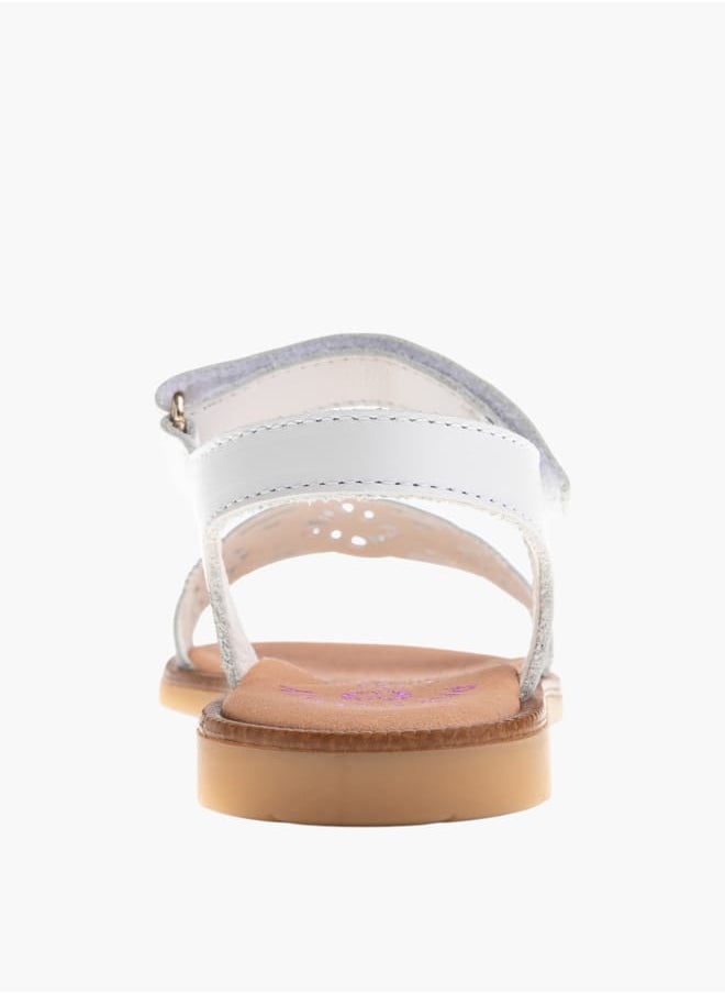 Pablosky Girls Strap Sandals With Hook And Loop Closure  - Image 3