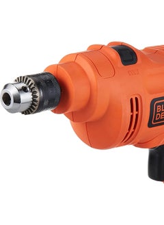 BLACK+DECKER Hammer Percussion Drill 550W 10Mm Chuck 47 600 Bpm Dual Mode For Drilling And Hammering Ideal For Metal Wood Includes 2M Cable Orange Black Kr5010 B5  - Image 3