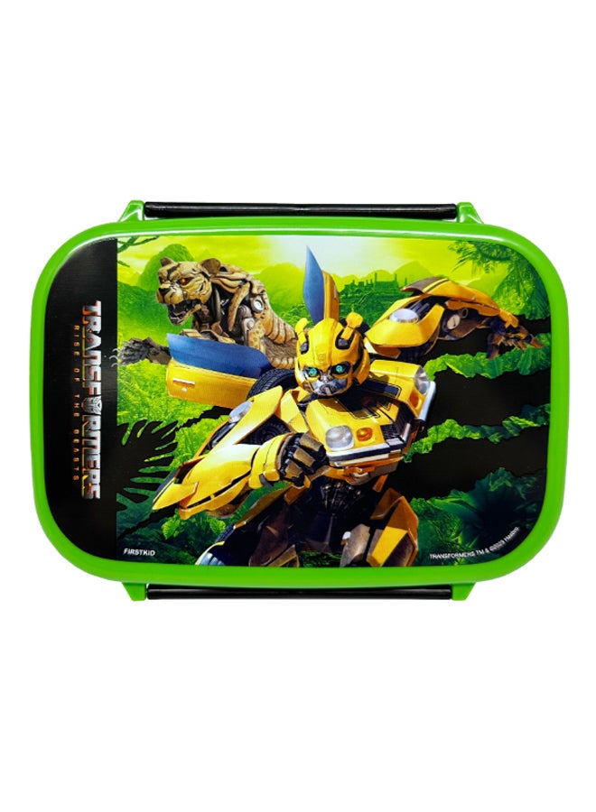 TRANSFORMERS Leak Proof Rectangular Lunch Box for Kids Green 765 ml 112-61-35 - Image 2