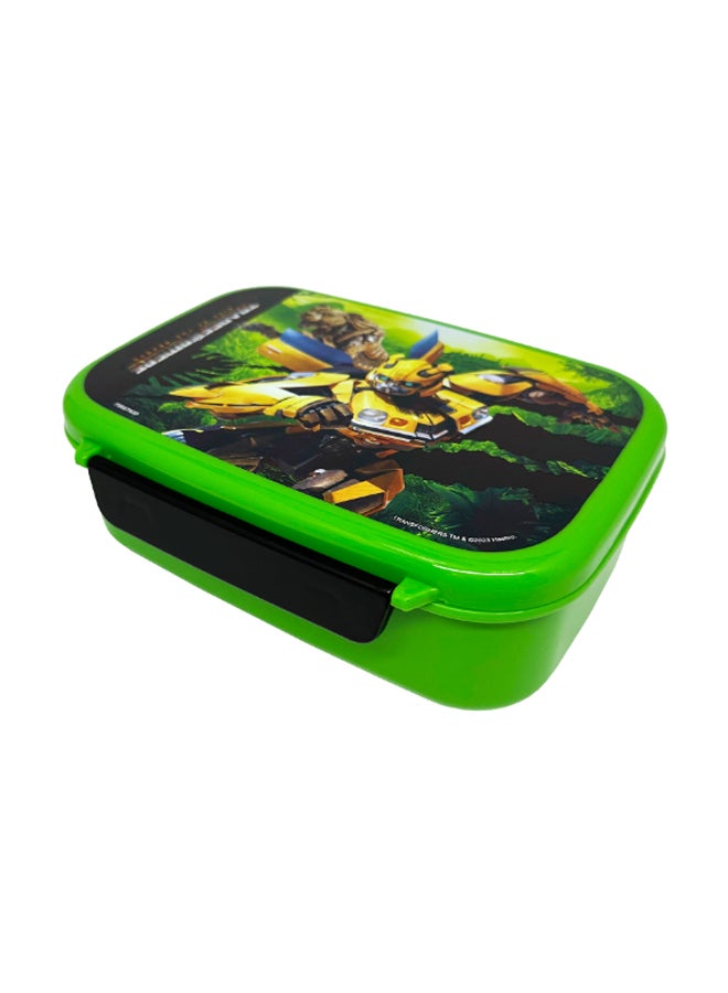 TRANSFORMERS Leak Proof Rectangular Lunch Box for Kids Green 765 ml 112-61-35 - Image 1