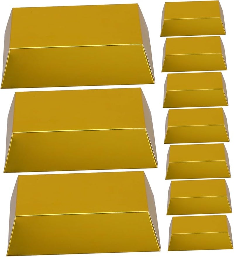 Pack Of 1 Gold Bar Candy Boxes Realistic Foldable Favor Boxes For Weddings Christmas Halloween Parties And Special Events - Image 2