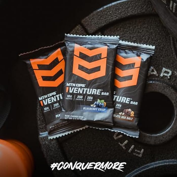 MTN OPS Venture Bar – Peanut Butter Crunch Energy Bar, Gluten-Free High Protein Snack with 10g Protein, Peanut Butter Protein Bar for Hiking & On-the-Go Fuel, 10 Bars - Image 5