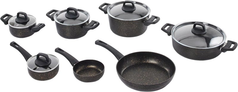 KARACA Biogranite Blackgold 12 Piece Cookware Set New - Image 1