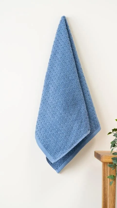 بلونيتي Coat 100% Natural Cotton Hand / Face Towel 50X90 cm Navy Blue