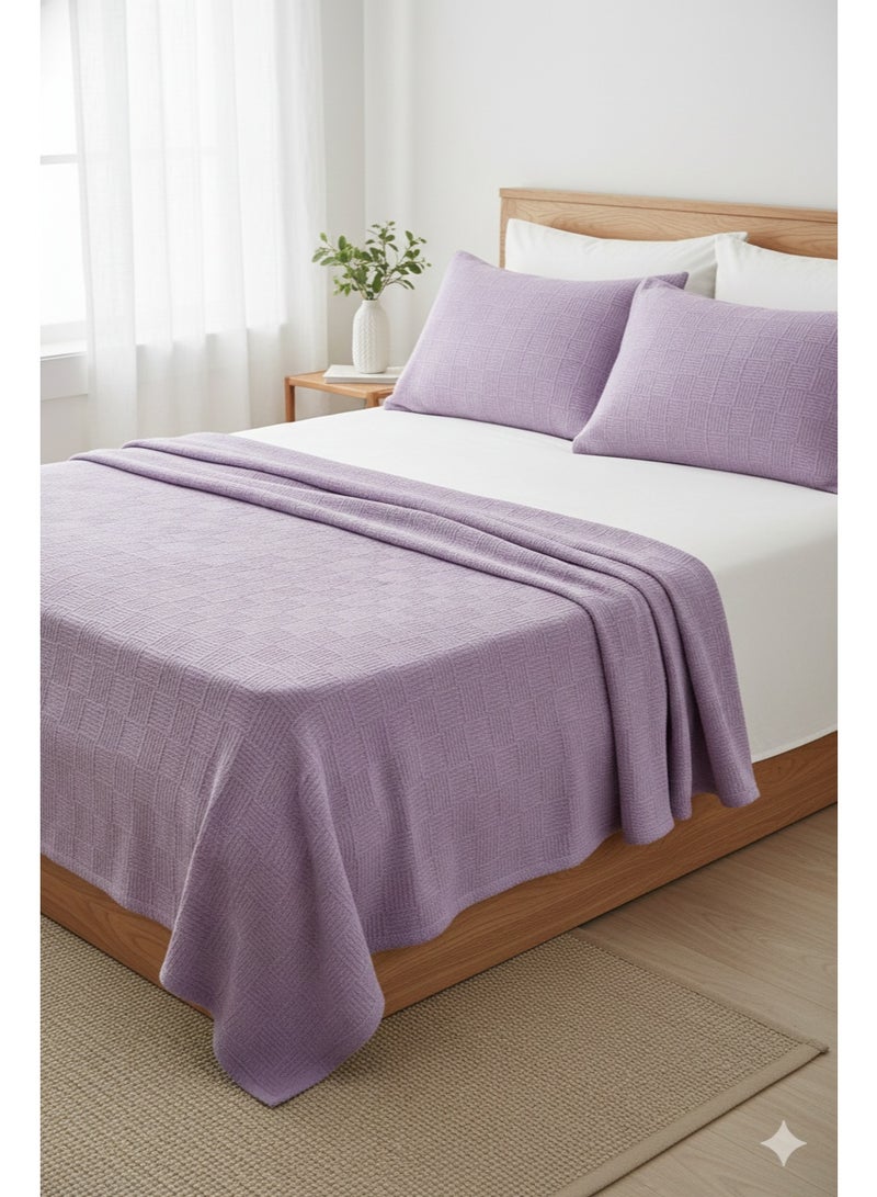 Nile Weave Elegant Egyptian Cotton Leno Throw Blanket – ultra-soft, lightweight, and beautifully crafted. Enjoy luxurious comfort, breathable warmth, and timeless sophistication in any room. - Image 3
