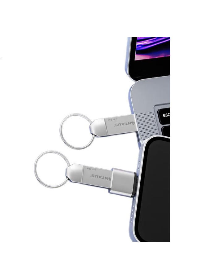 NINTAUS Jingzheng 8Gb Usb2.0 Flash Drive, N-31 Silver, Premium Edition, Large Steel Ring Portable Design, Shockproof, Dustproof, Waterproof, All-Metal Computer And Car Office Usb Drive - Image 3