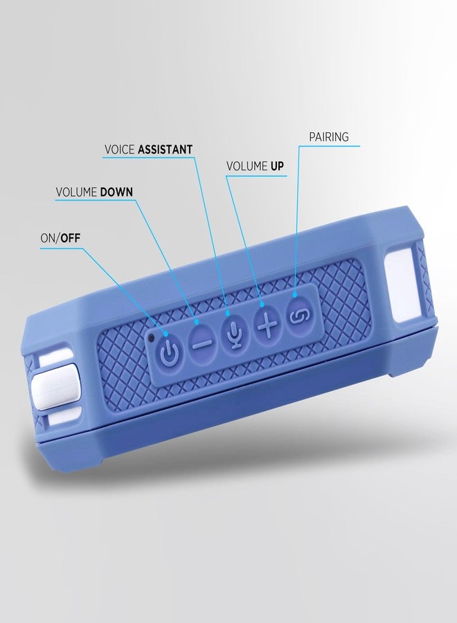 ألتك لانسينج مكبر صوت بلوتوث محمول من Altec Lansing طراز HYDRAMINI 2.0، مقاوم للماء بمعيار IP67، مكبر صوت محمول، مدة تشغيل تصل إلى 12 ساعة، اقتران لاسلكي، شحن سريع عبر منفذ USB-C، بلوتوث مغناطيسي، تكامل مع المساعد الصوتي - Image 5
