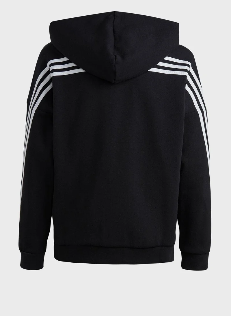 adidas قميص تدريب أسود للأولاد - سنوات