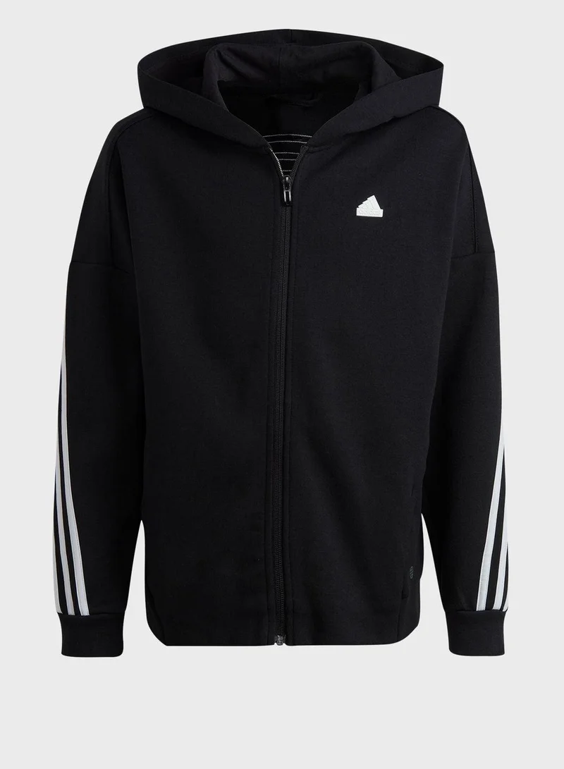 adidas قميص تدريب أسود للأولاد - سنوات