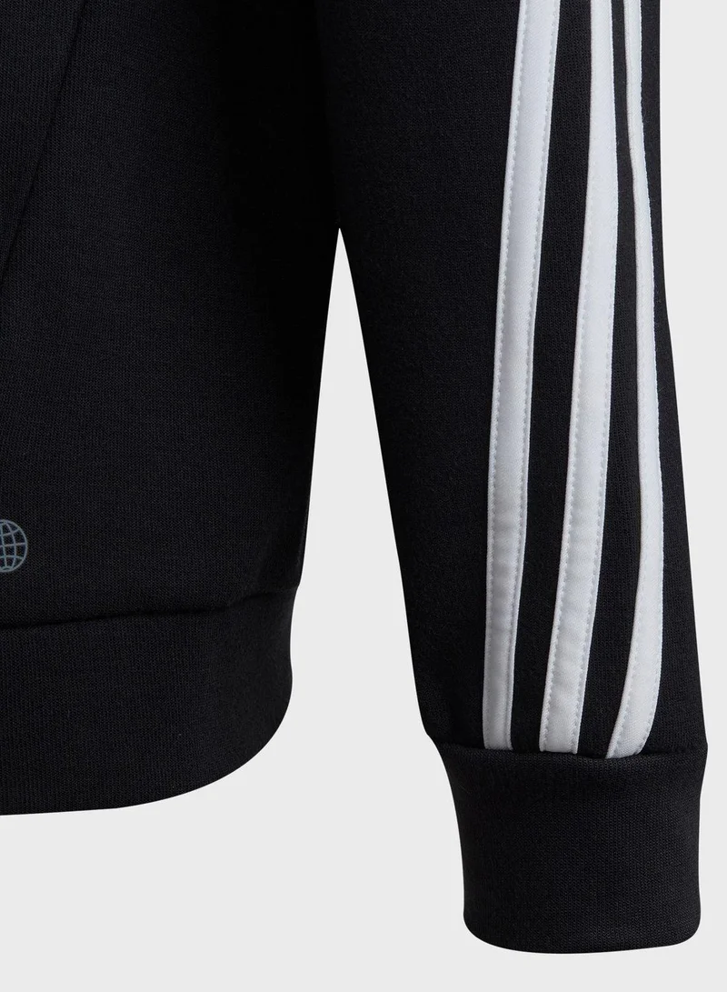 adidas قميص تدريب أسود للأولاد - سنوات