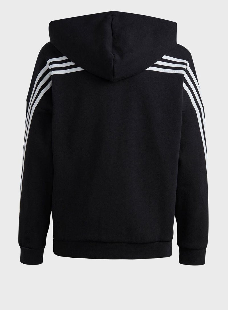 Adidas Future Icons 3-Stripes Full-Zip Hooded Track Top - Image 2