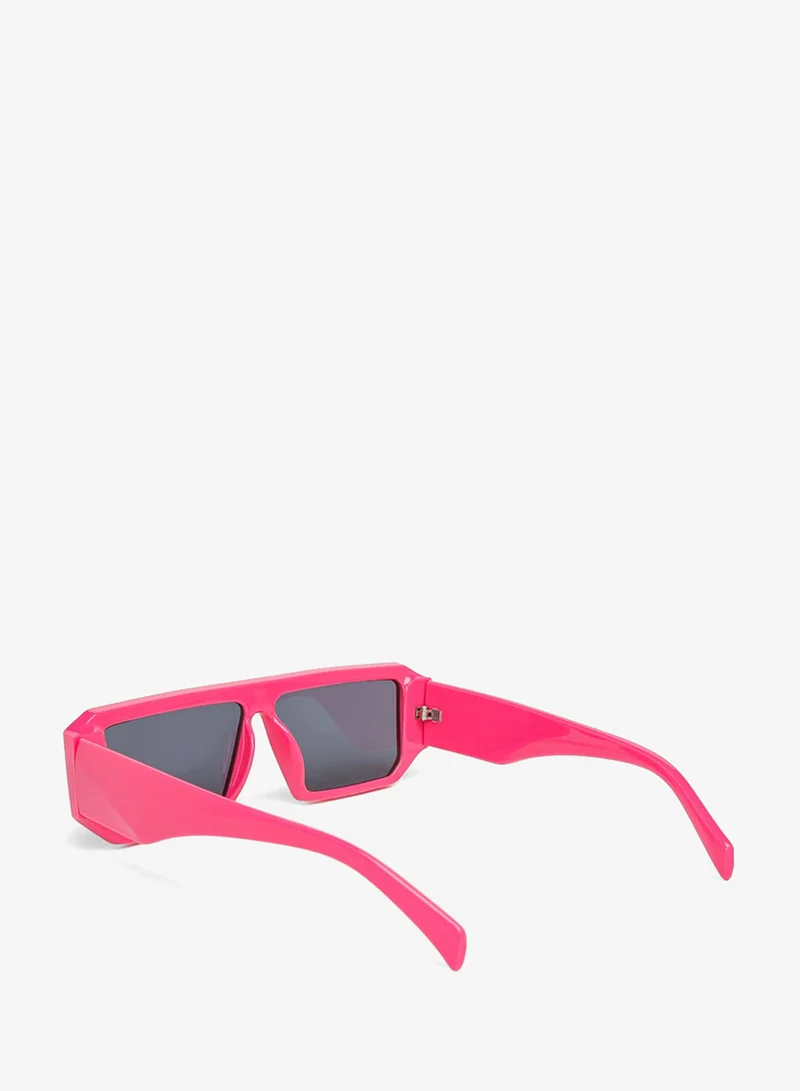 London Rag  London Rag Flat Bridge Rectangular Sunglasses in Rose Red for Women | Best Price UAE
