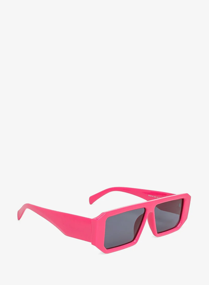 London Rag  London Rag Flat Bridge Rectangular Sunglasses in Rose Red for Women | Best Price UAE
