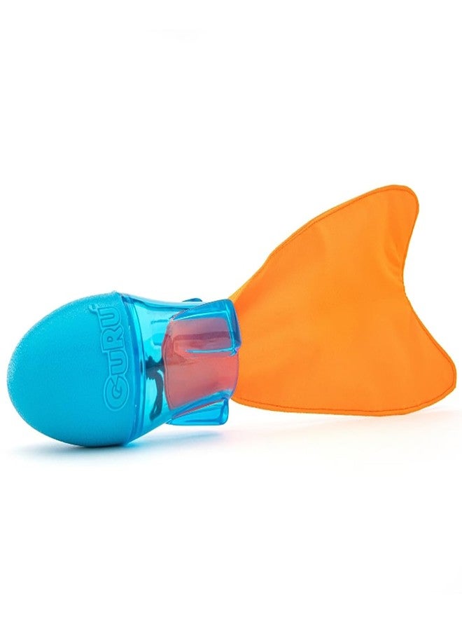 GURU Pet: Bonanza Rocket - Medium - Dog Toy, Blue & Orange, Hides & Dispenses Treats, Durable, Squeaks-Crinkles-Floats, Interactive Tug-Toss-Retrieval - Image 1