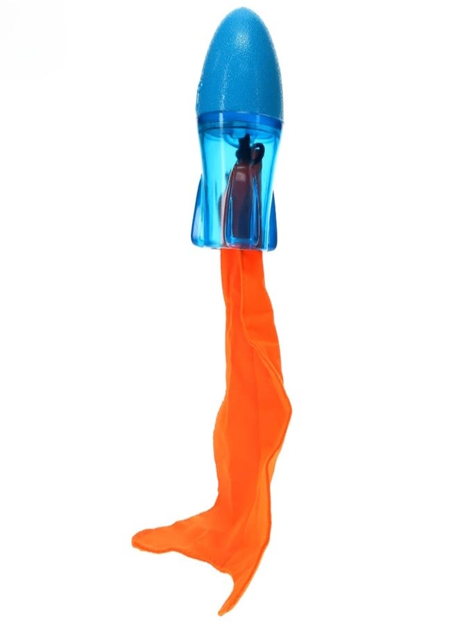 GURU Pet: Bonanza Rocket - Medium - Dog Toy, Blue & Orange, Hides & Dispenses Treats, Durable, Squeaks-Crinkles-Floats, Interactive Tug-Toss-Retrieval - Image 5
