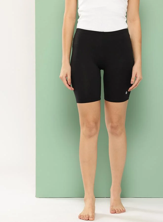 Leading Lady Leading Lady Pack of 2 - Solid Cotton Blend Shorts