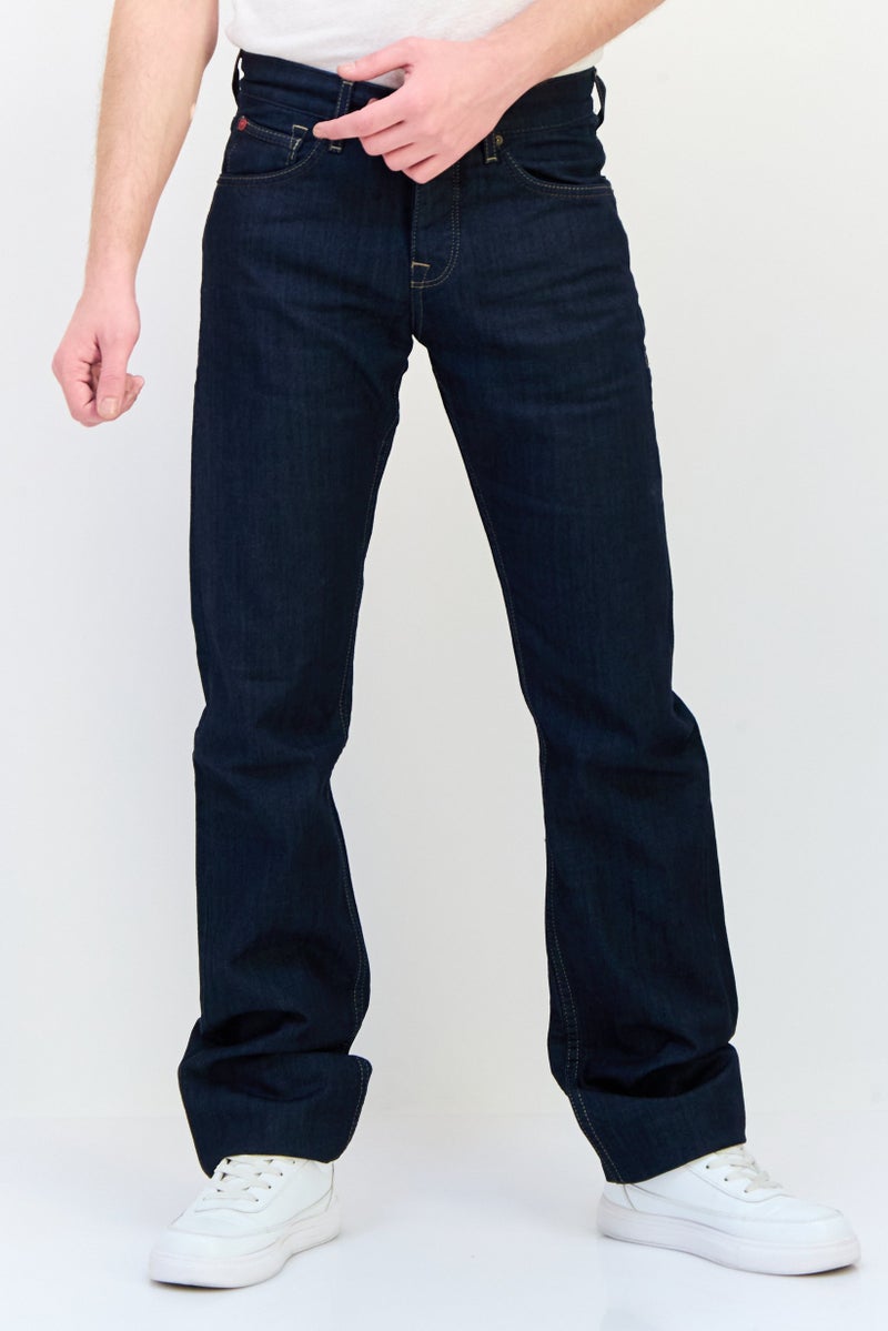 Celio Men Regular Fit Wash Stretchable Jeans, Navy - Image 1